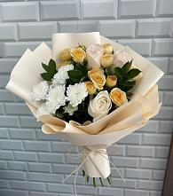 Букет цветов из:  Розы и Хризантемы #REPLACE_PRED# Кодинске
