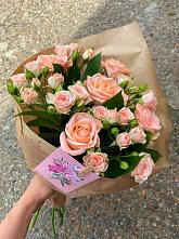 Букет нежное настроение в Кодинске Букет цветов из: Розы в Кодинске